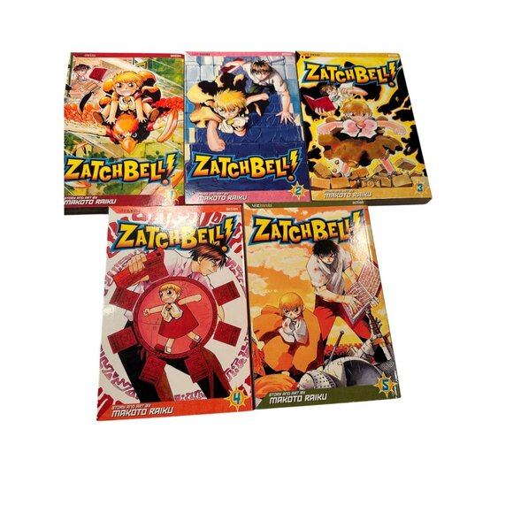Zatch Bell Manga Vol 1-5 Book Set Makoto Raiku Viz Media Action Series Paperback - Picture 1 of 16